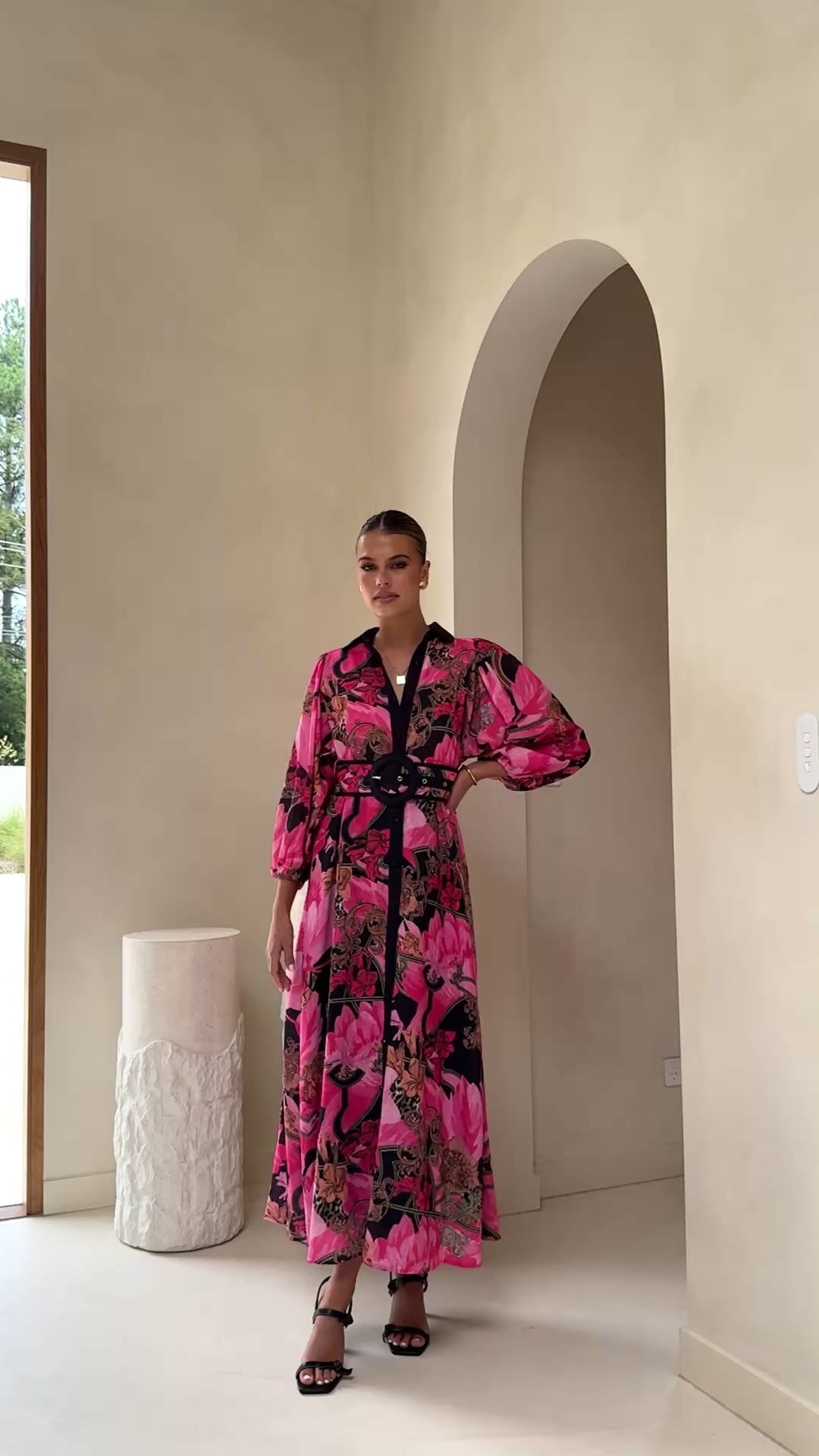 Lucinda Maxi Dress - Pink - Billy J