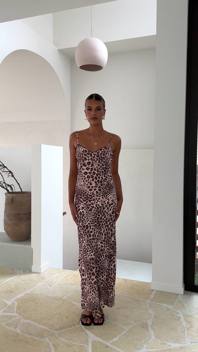 Load and play video in Gallery viewer, Namiko Maxi Dress - Selena Print - Billy J
