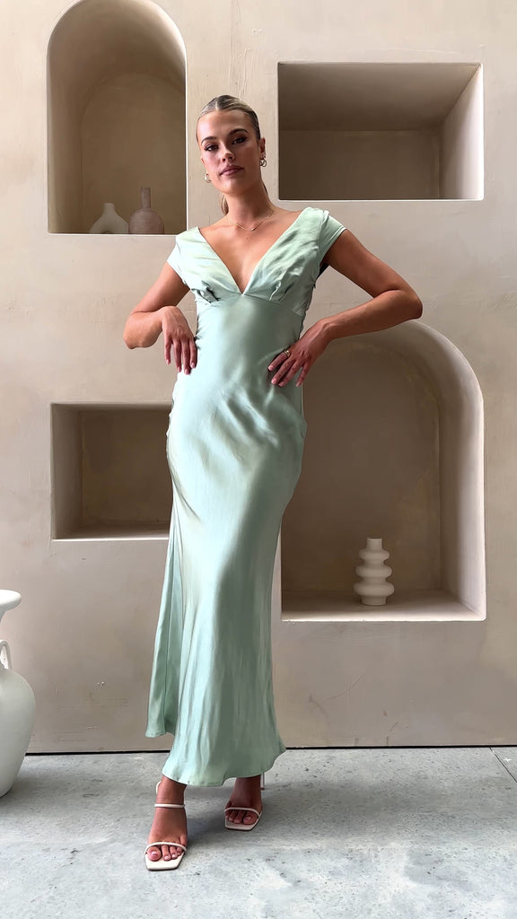 Amelia Maxi Dress - Sage - Billy J