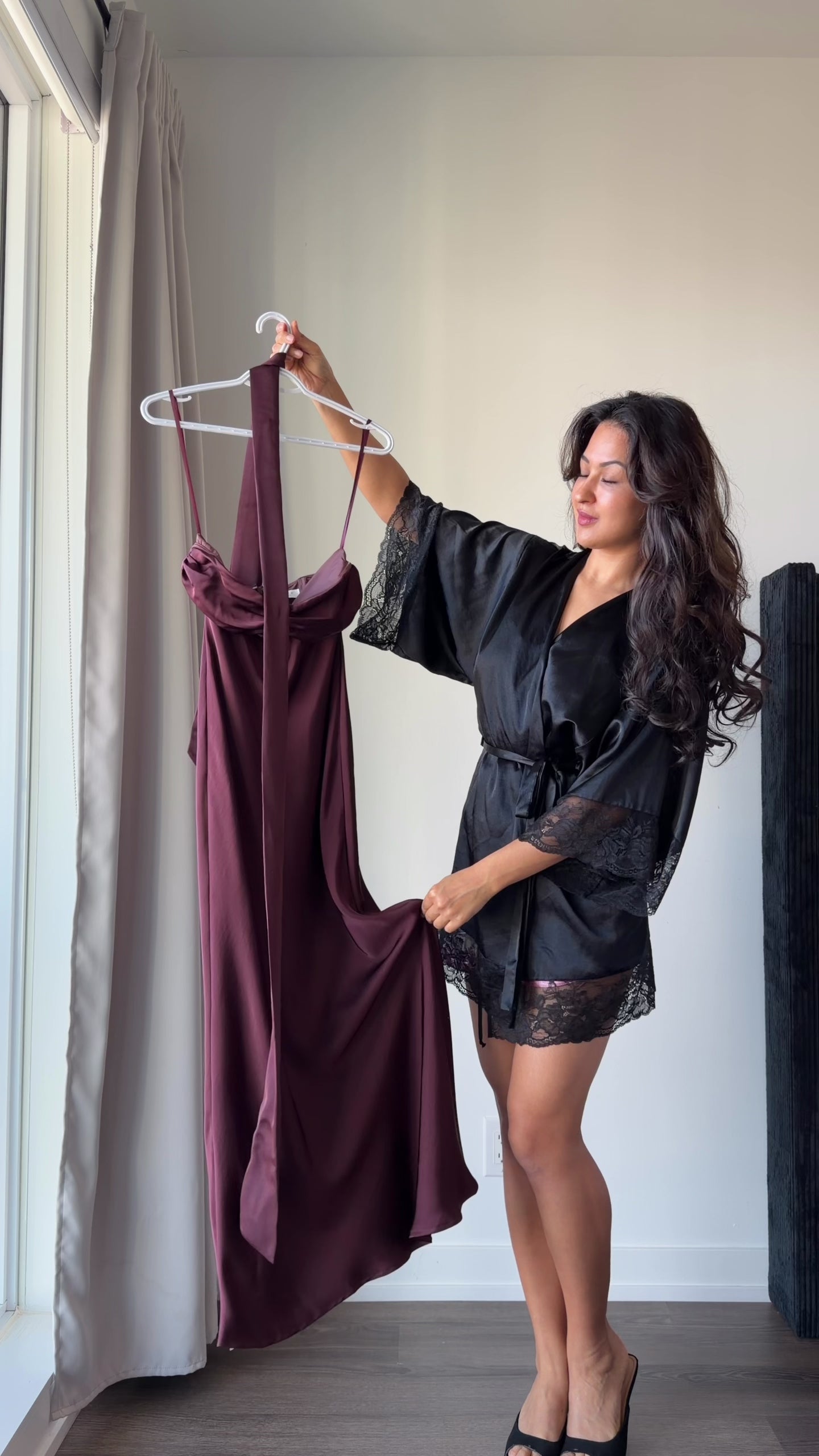 Load video: Grace Halter Maxi Dress - Chocolate