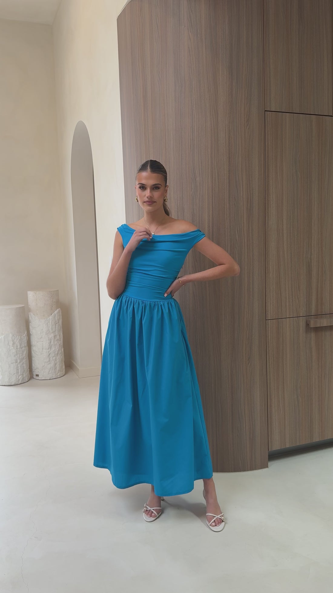 Immy Midi Dress - Blue - Billy J