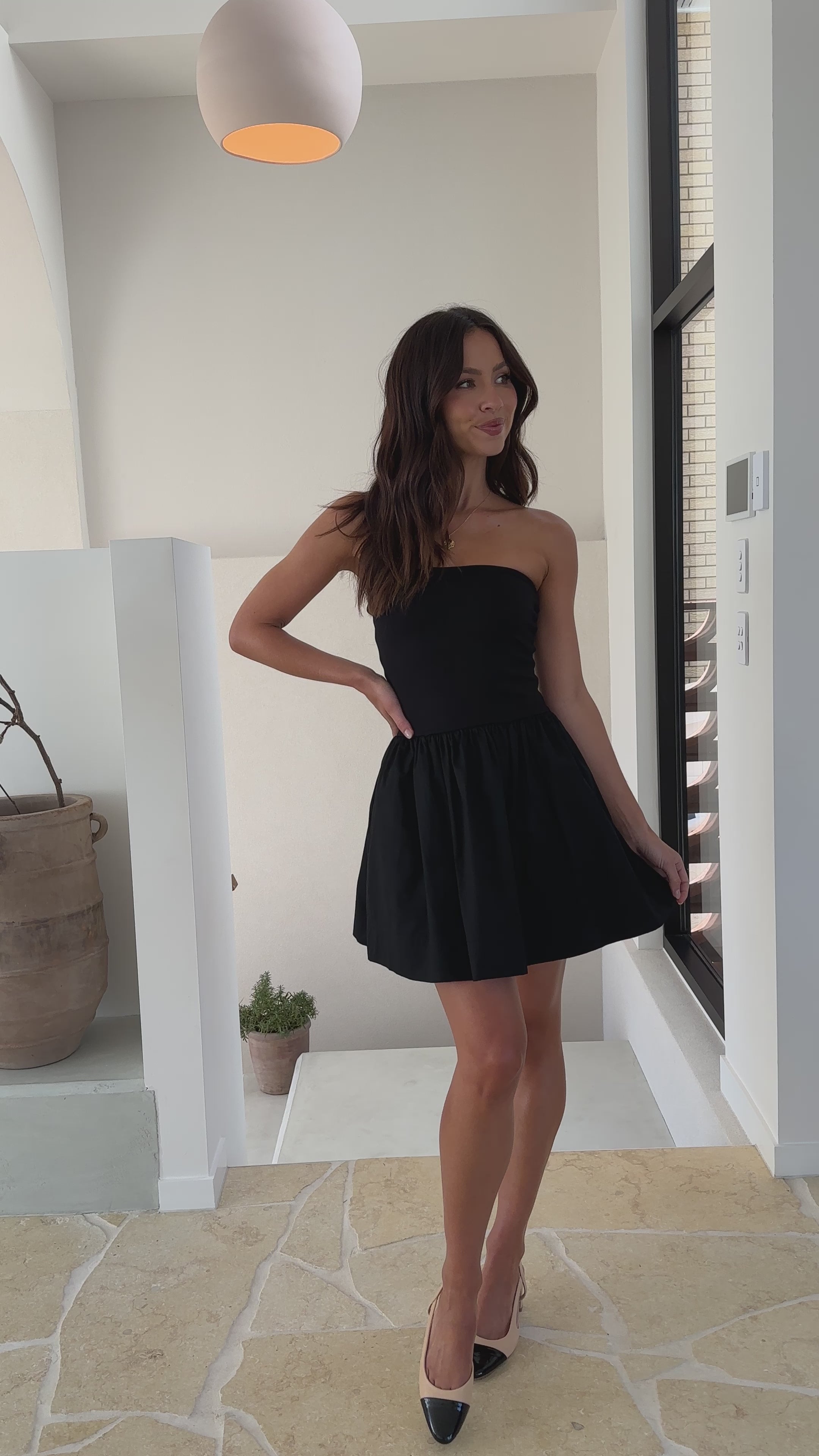 Christel Mini Dress - Black - Billy J