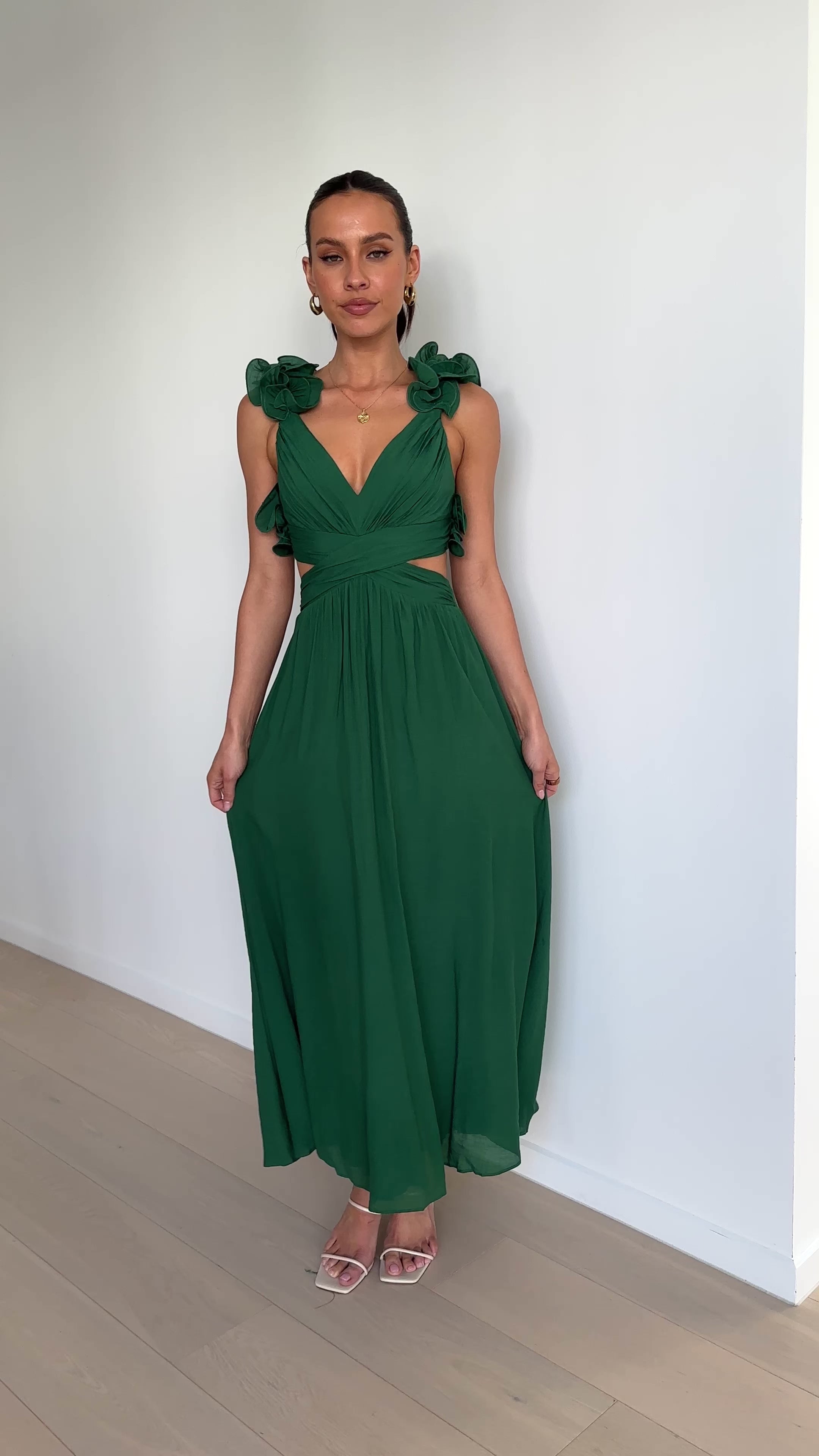 Galilhai Maxi Dress - Forest Green - Billy J