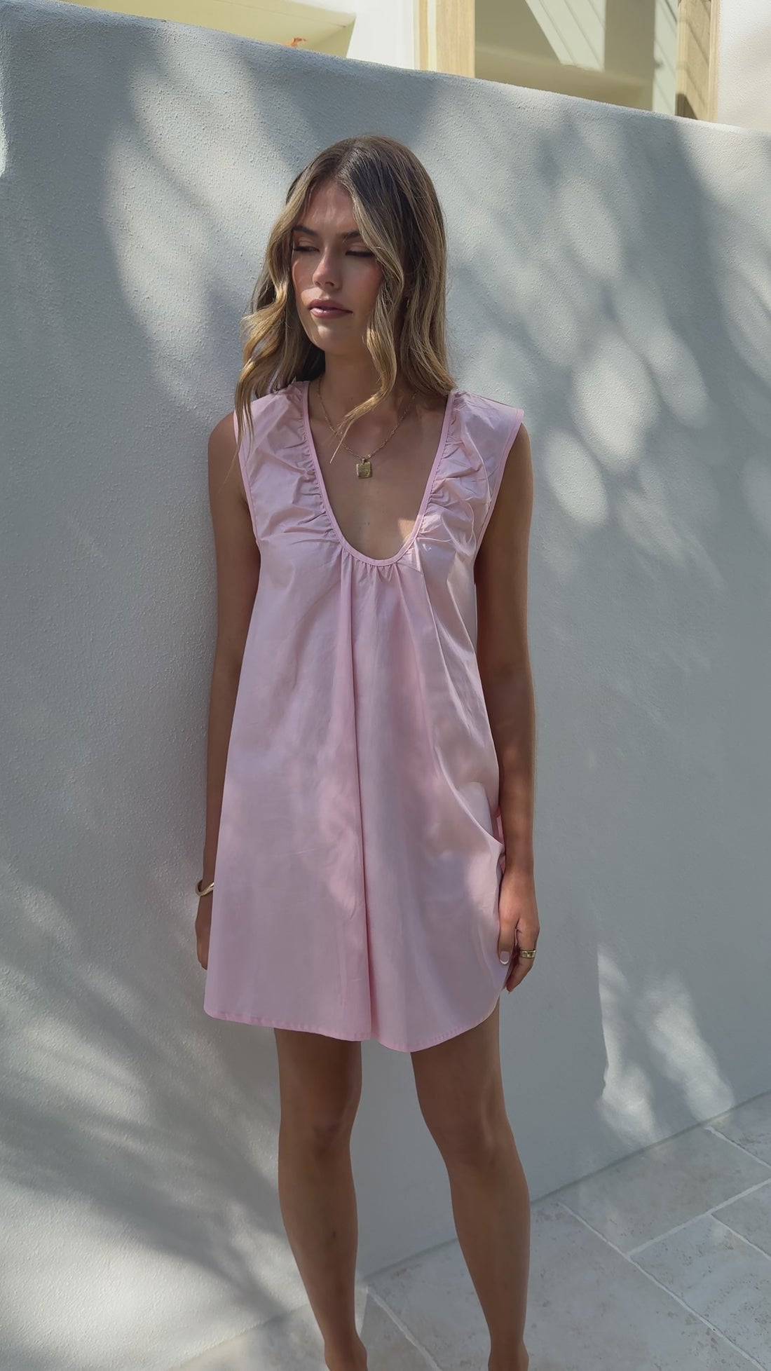 Vanessa Mini Dress - Pink - Billy J