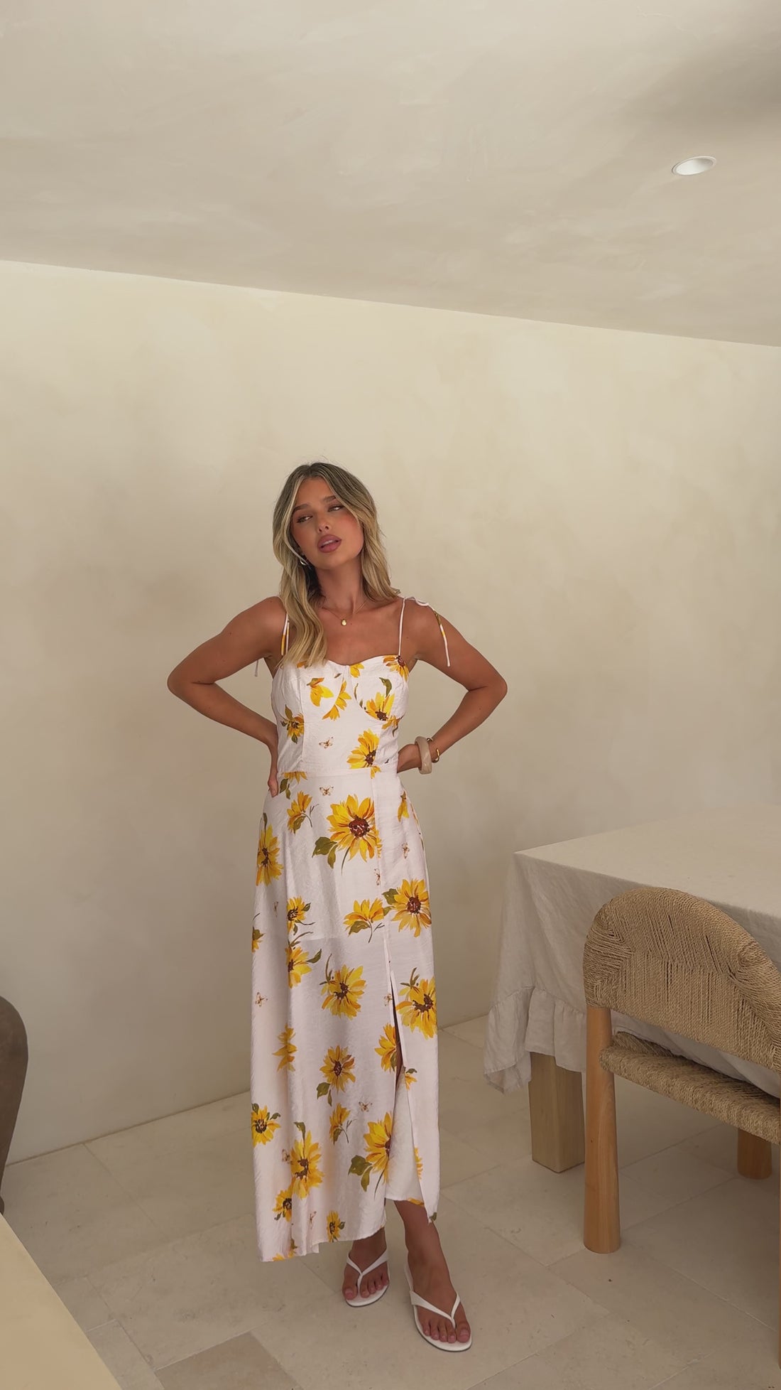 Samantha Maxi Dress - Sunflower Print - Billy J