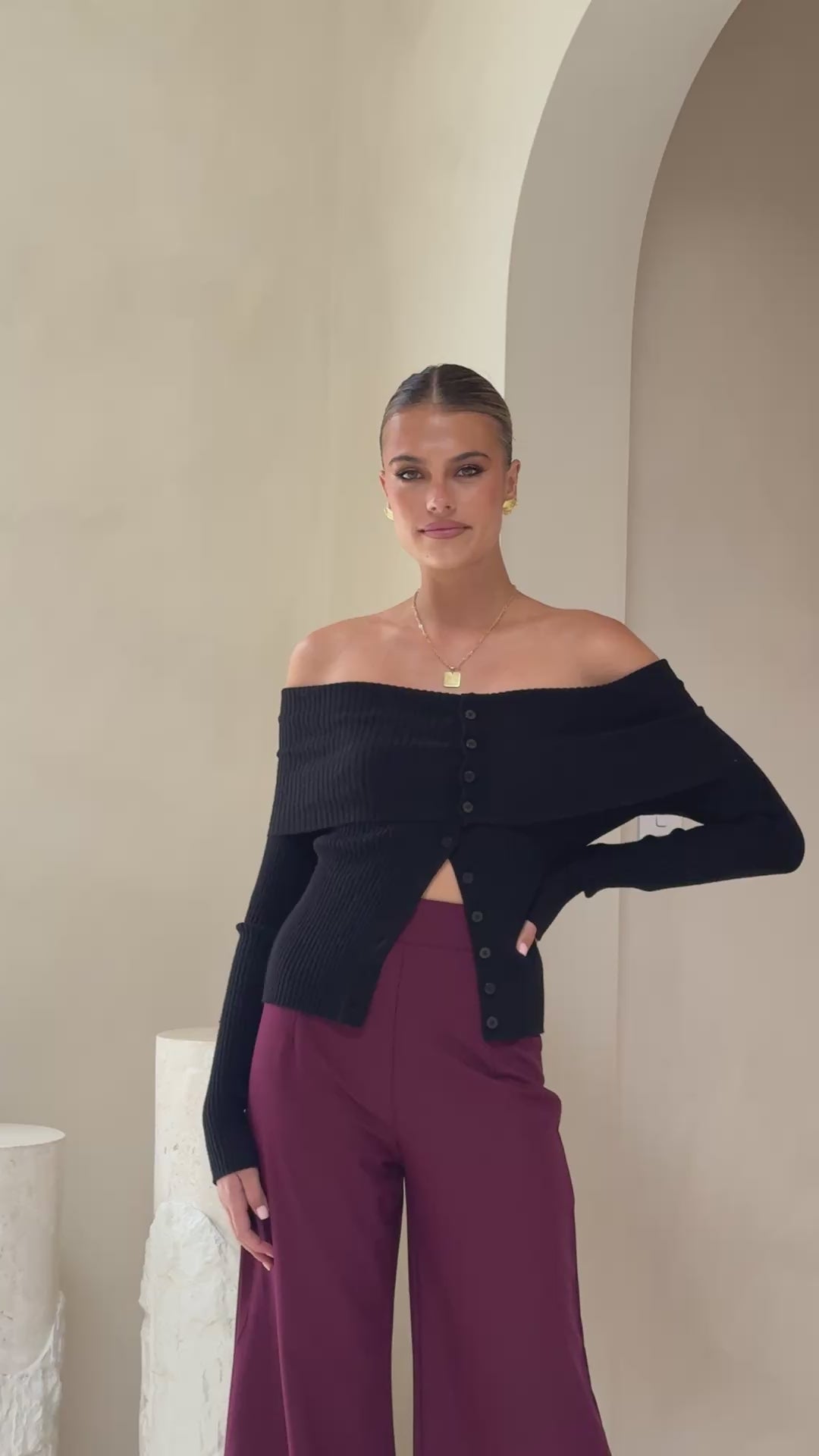 Garciela Pants - Wine - Billy J