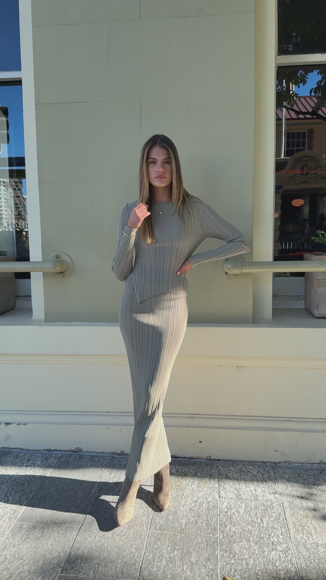 Isla Maxi Skirt - Khaki - Billy J