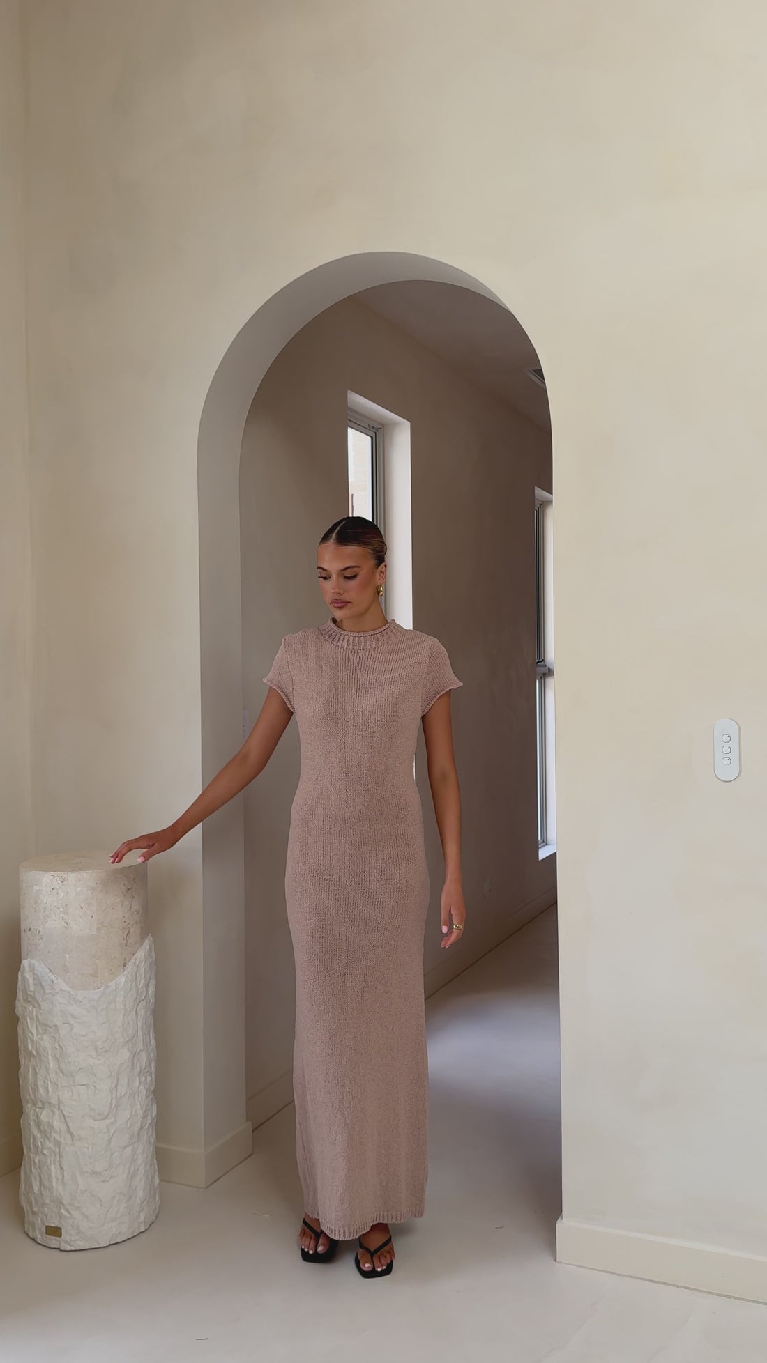 Valise Maxi Dress - Mocha - Billy J