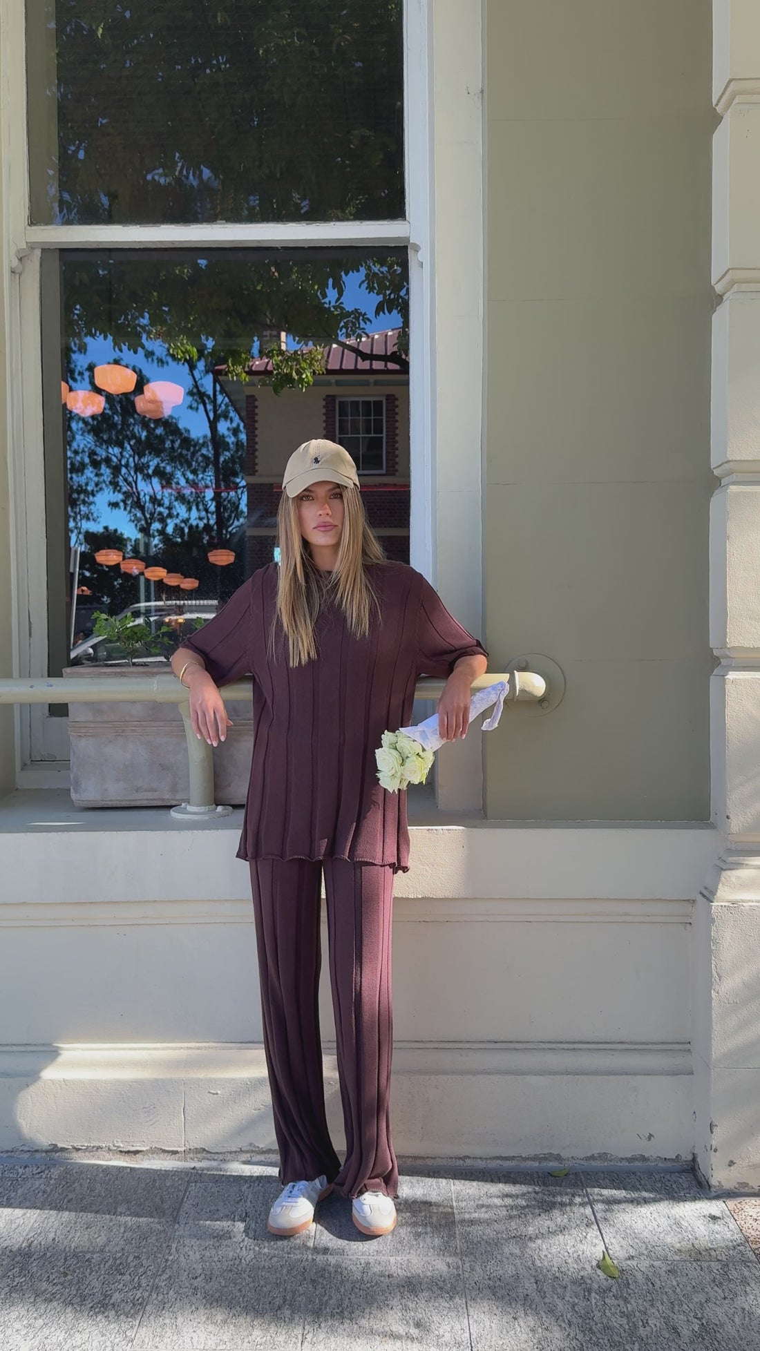 Bayu Knit Top - Brown - Billy J