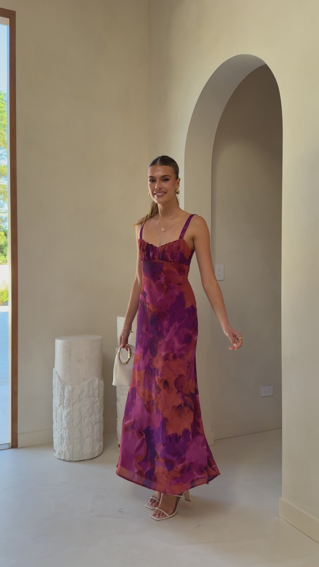 Margo Midi Dress - Dark Rose - Billy J