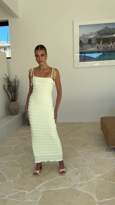 Load and play video in Gallery viewer, Tadashi Maxi Dress - Yellow - Billy J
