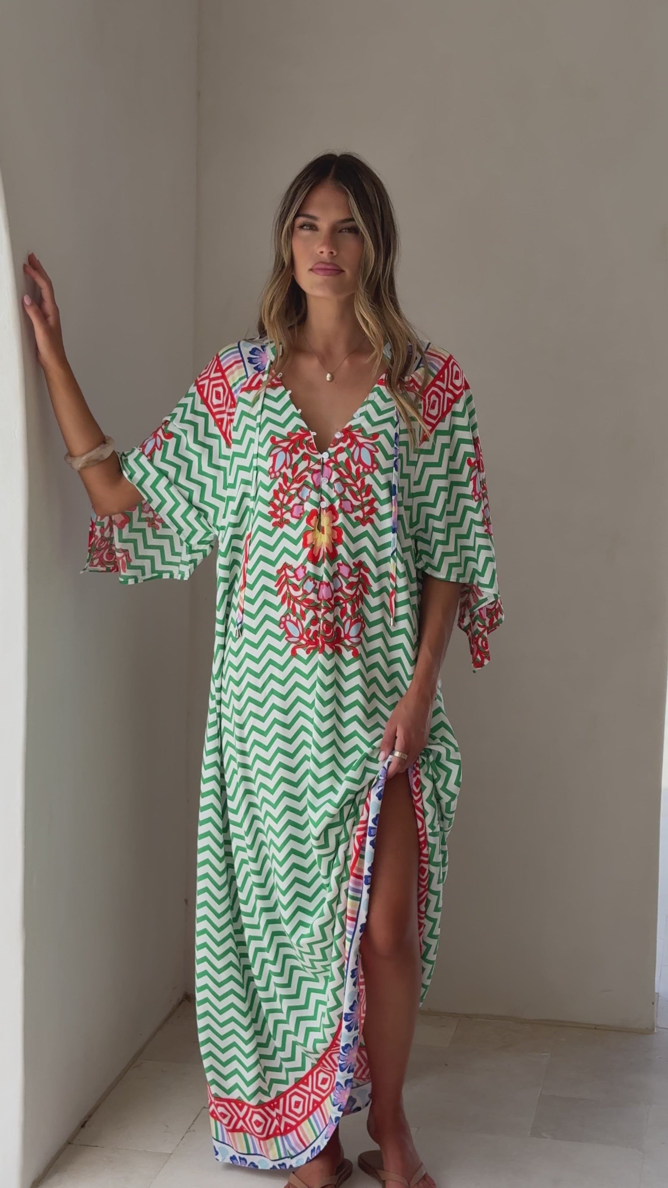 Load video: Bree Maxi Dress - Ziggy Print - Billy J