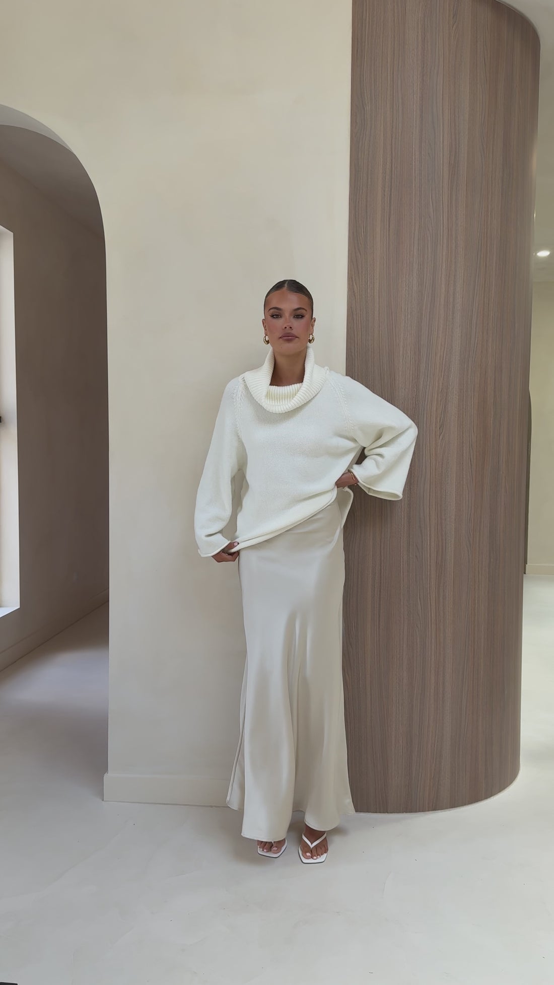 Jacques Knitted Jumper - White - Billy J