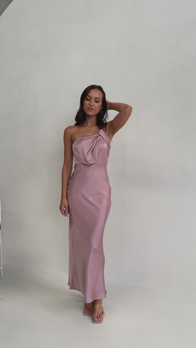 Load and play video in Gallery viewer, Greta Maxi Dress - Dusty Pink - Billy J
