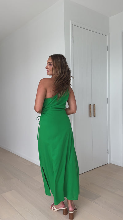 Load and play video in Gallery viewer, Galiena Midi Dress - Green - Billy J
