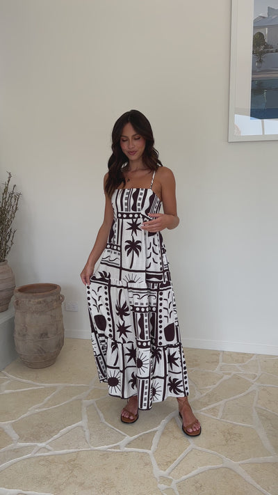 Load and play video in Gallery viewer, Rachel Maxi Dress - Tuscany - Billy J
