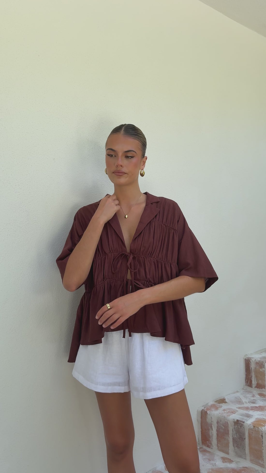 Kailey Top - Brown - Billy J