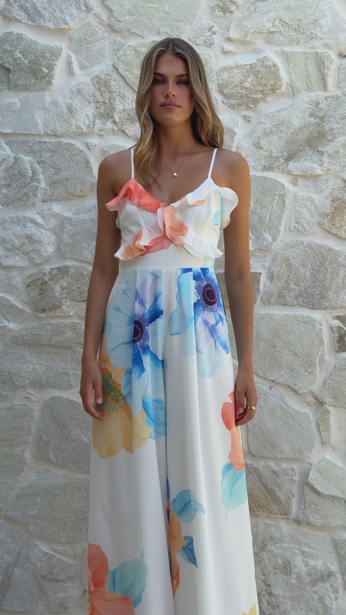 Filippa Jumpsuit - Floral Print - Billy J