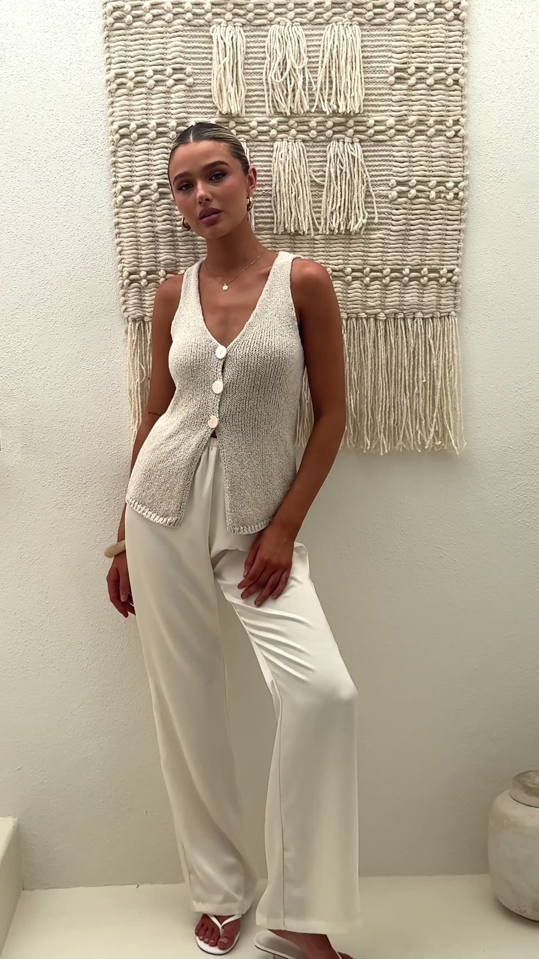 Load video: Solene Top - Oat - Billy J