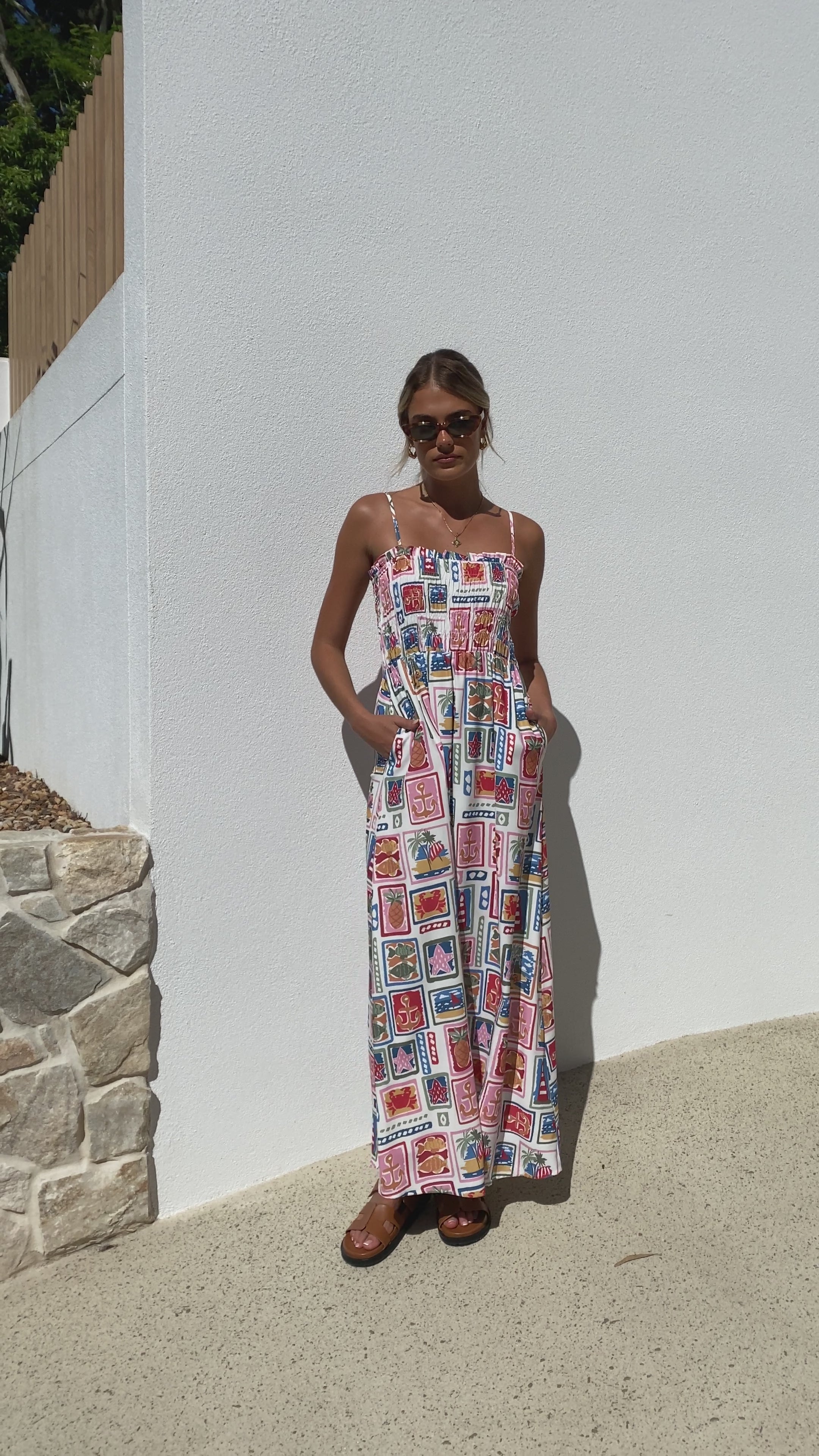 Acelin Maxi Dress - Postcards from Paradise - Billy J