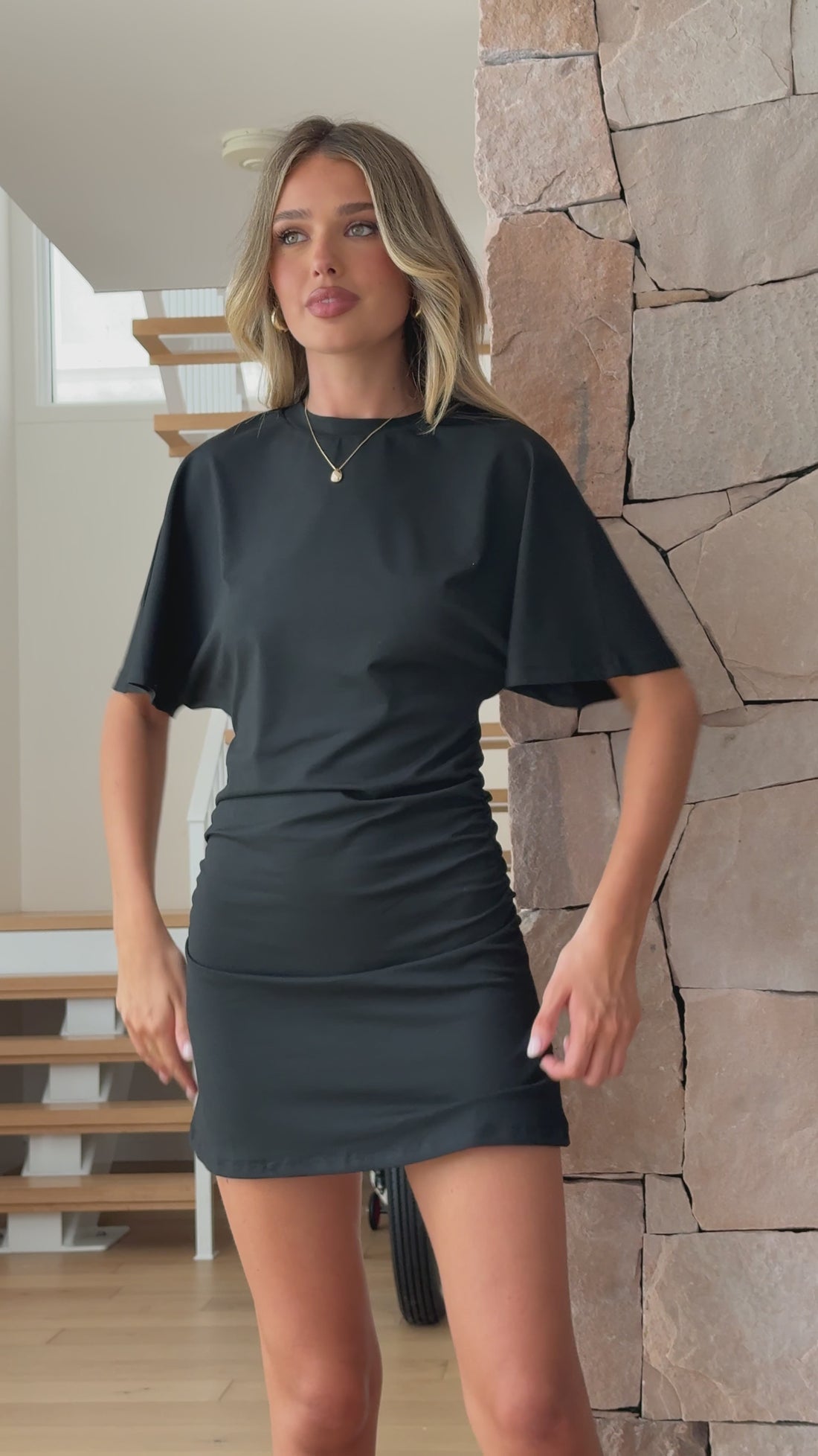 Talua Mini Dress - Black - Billy J