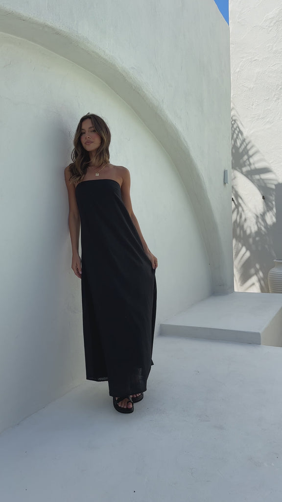 Connie Maxi Dress - Black - Billy J