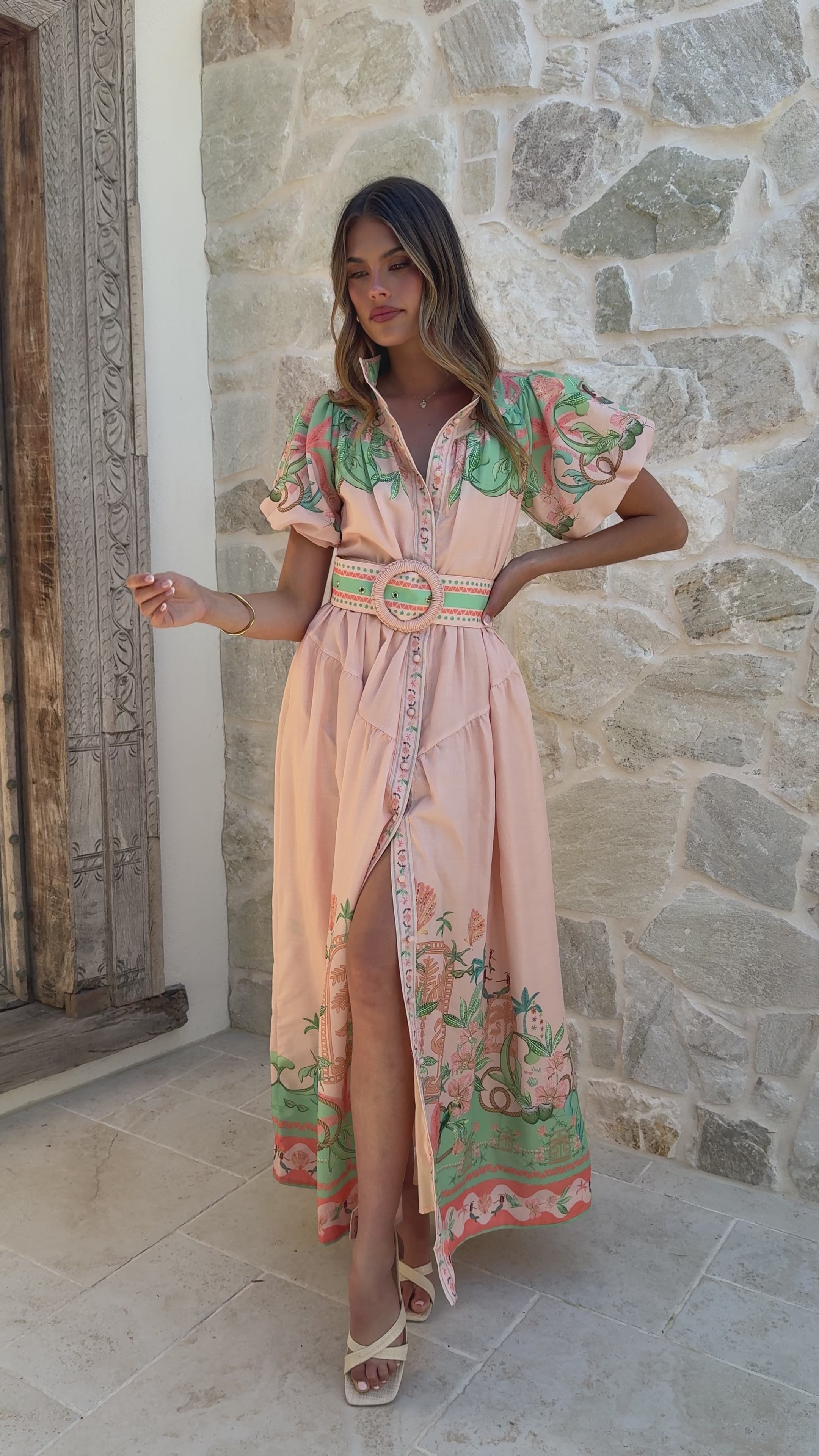 Load video: Natasha Maxi Dress - Aurora Print - Billy J