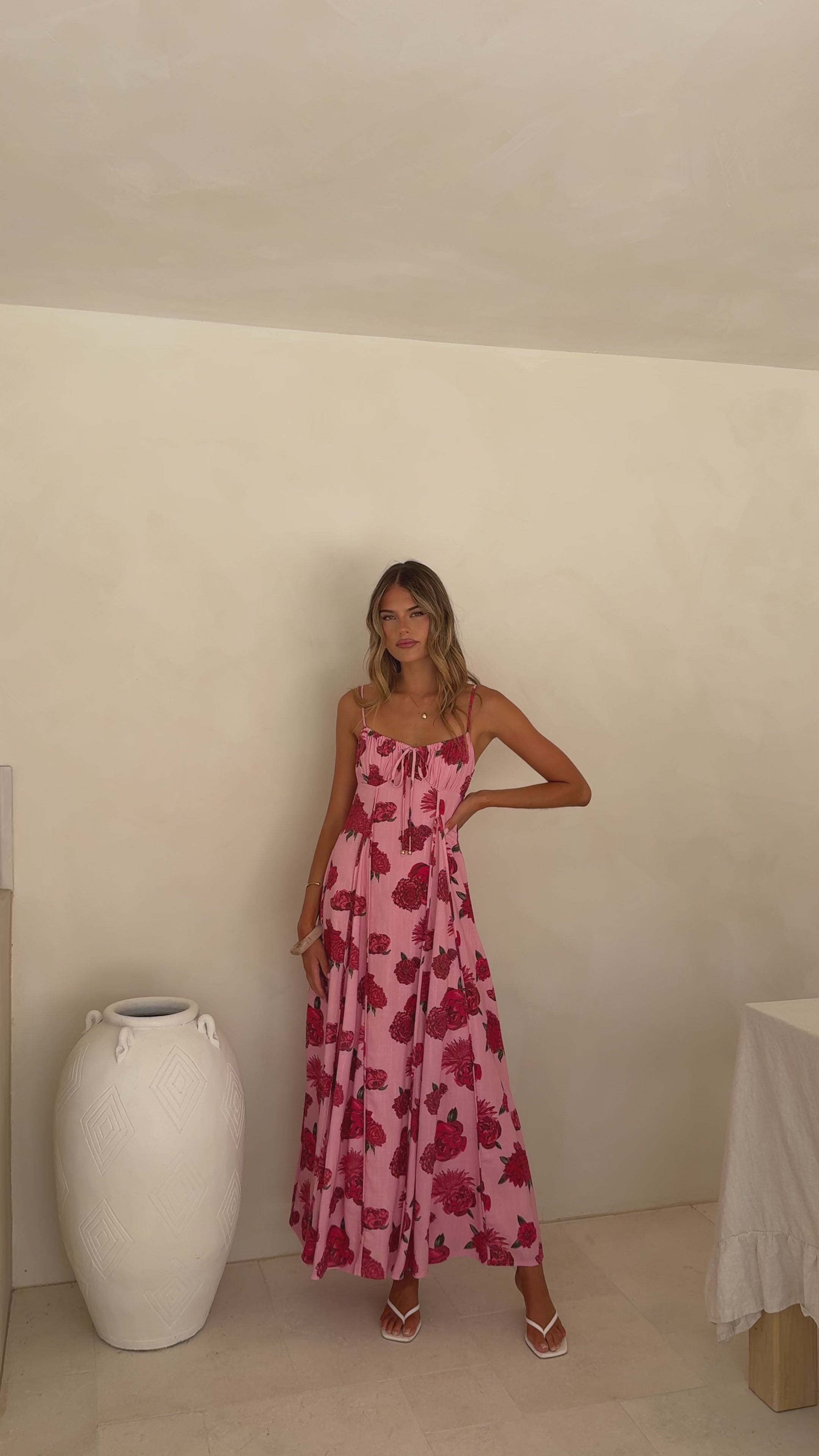 Load video: Millie Maxi Dress - Dahlia Rouge - Billy J