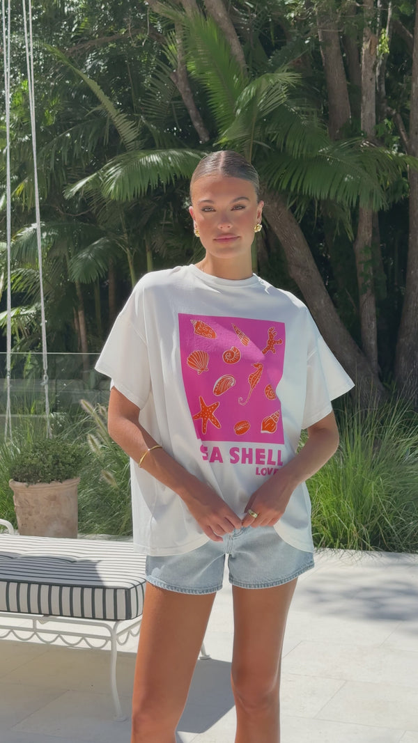 Seashell Lover Tee - White - Billy J