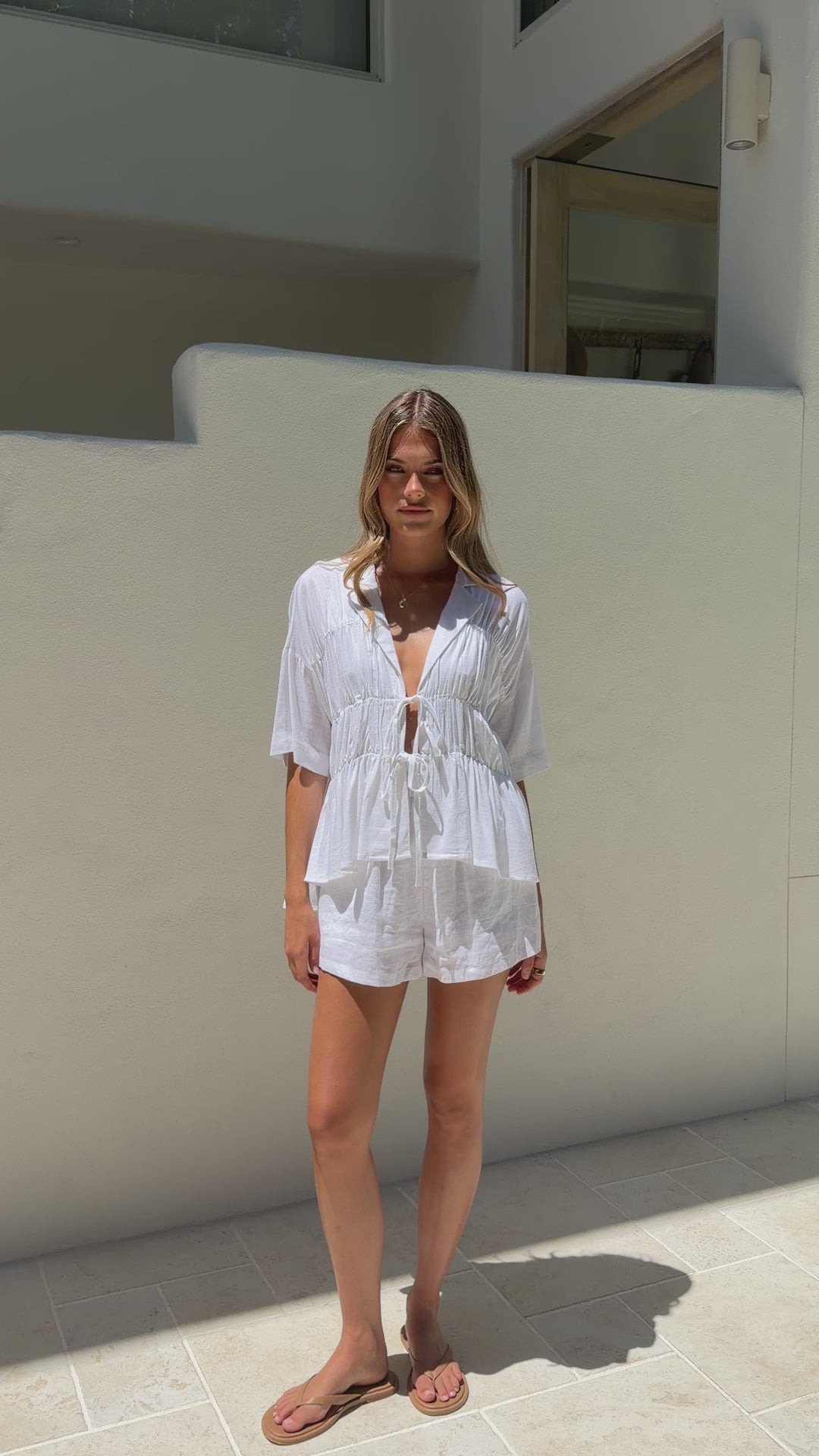 Kailey Top - White - Billy J