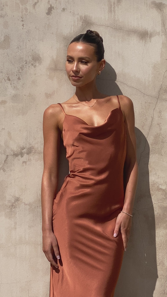 Willow Maxi Dress - Copper - Billy J