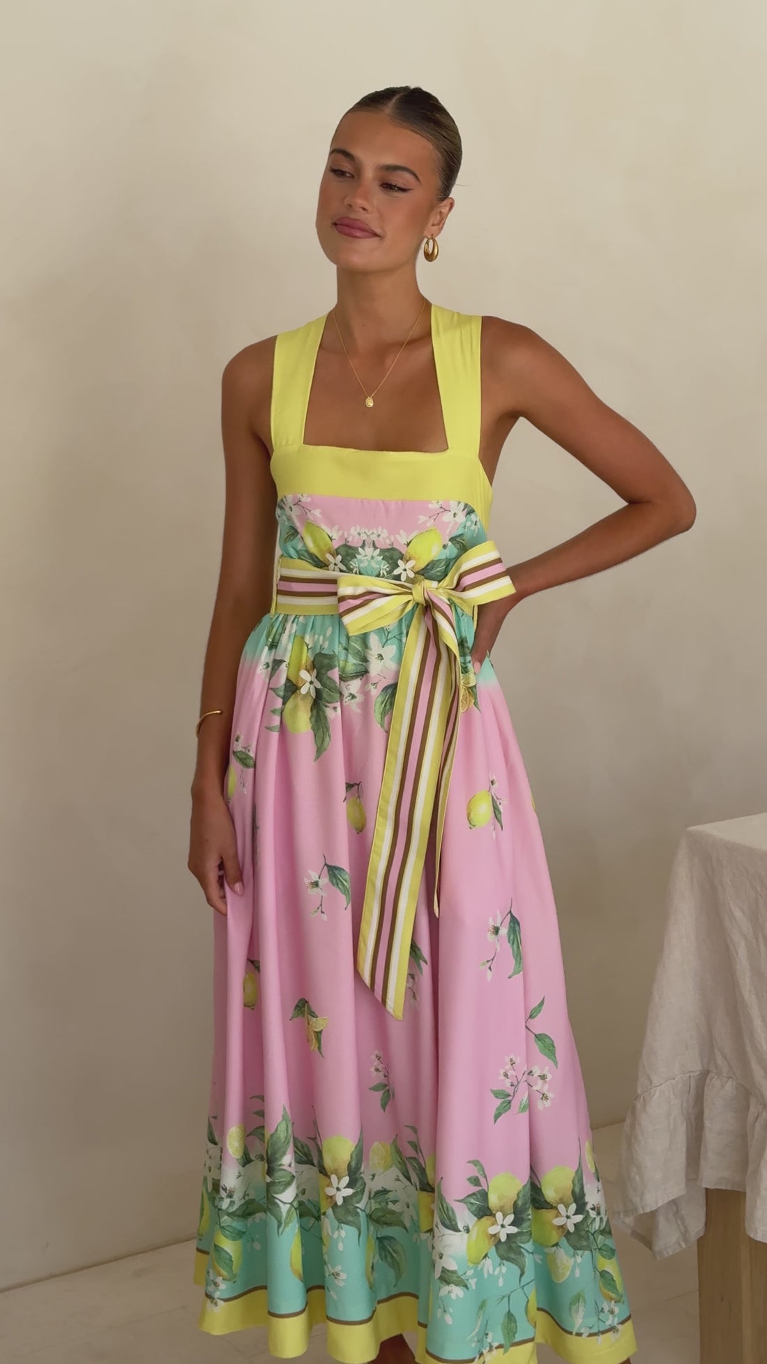 Velma Maxi Dress - Rosé Lemonade - Billy J