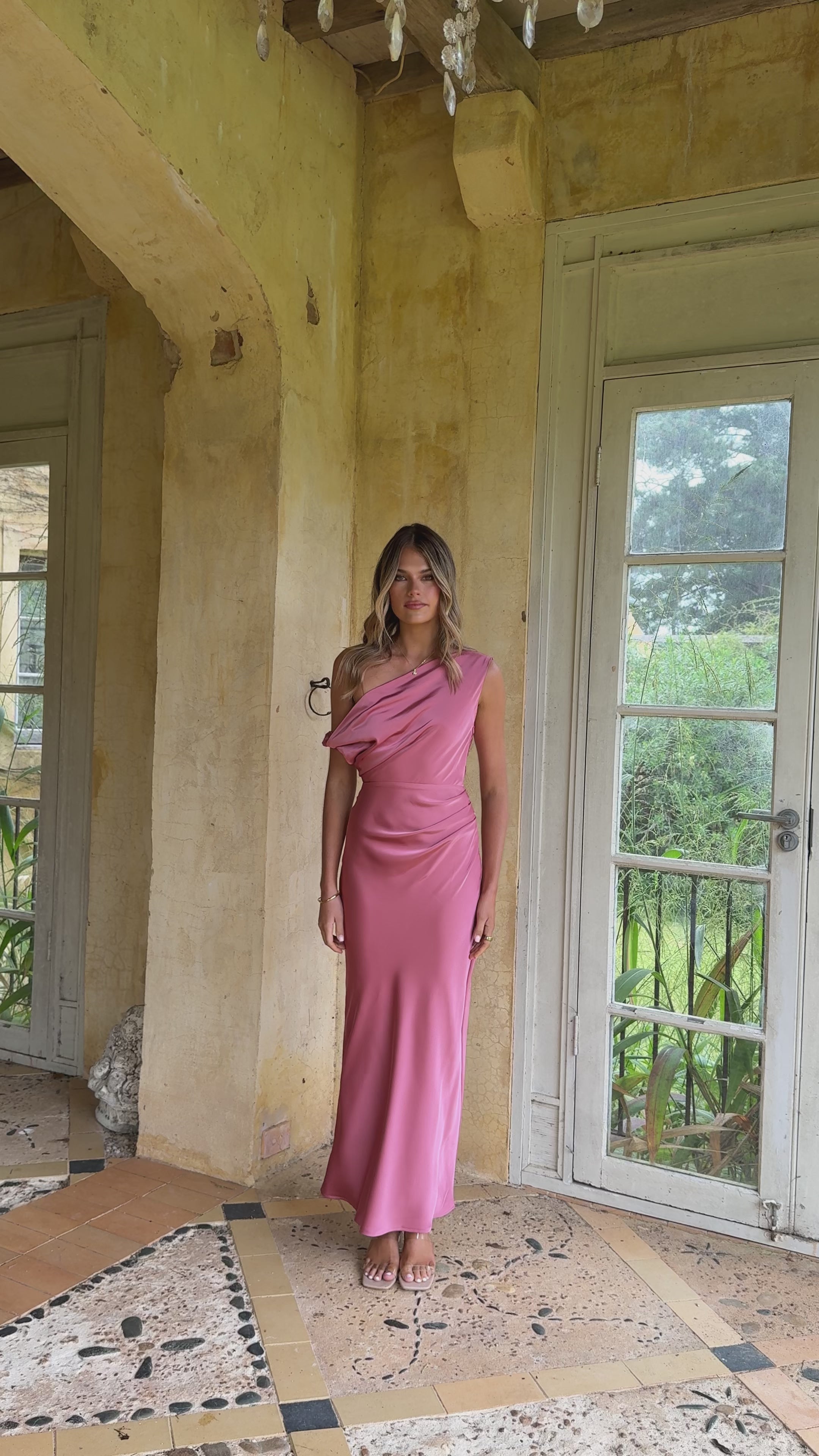 Load video: Gigi Maxi Dress - Baked Rose - Billy J