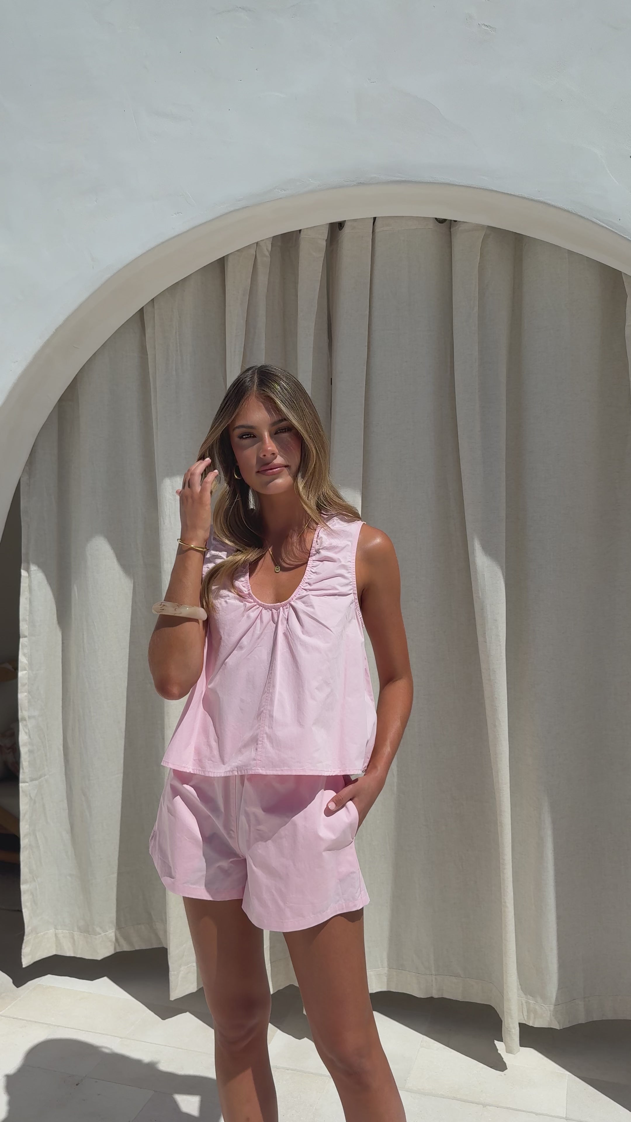 Load video: Vika Shorts - Pink - Billy J