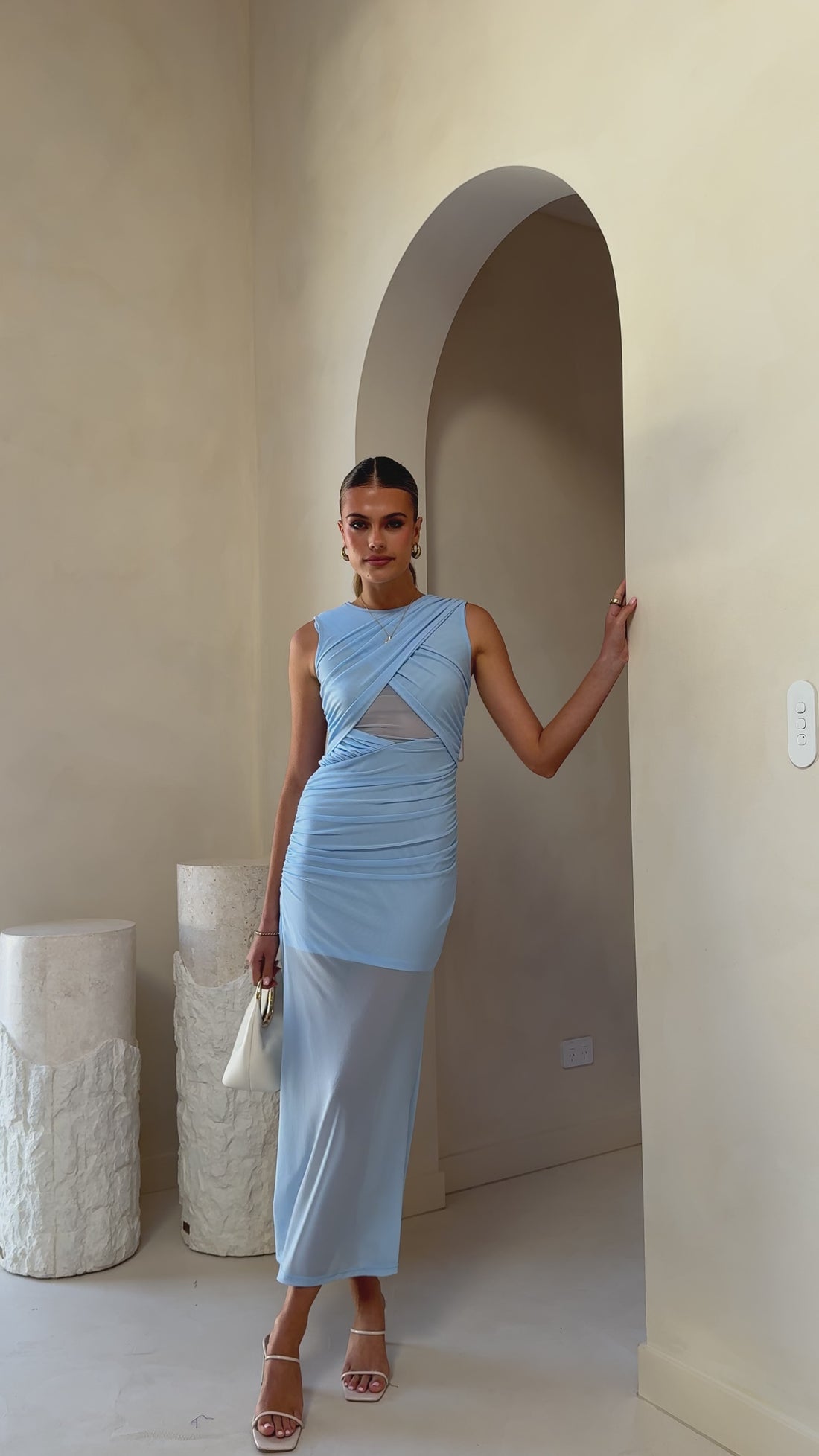 Zarah Maxi Dress - Baby Blue - Billy J