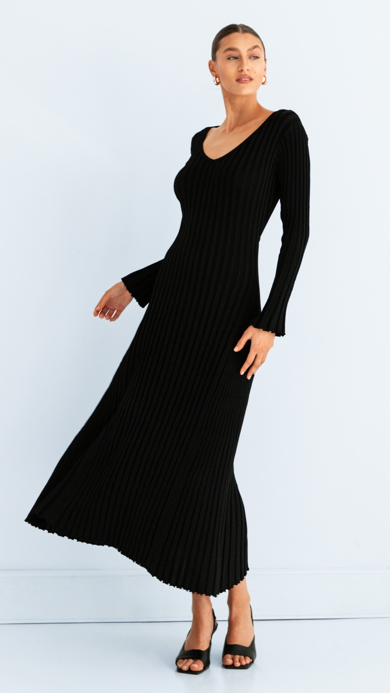 Winslow Maxi Dress - Black - Billy J