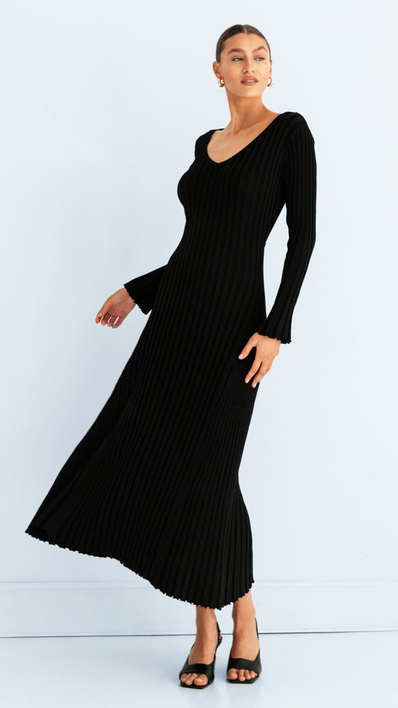 Winslow Maxi Dress - Black - Billy J