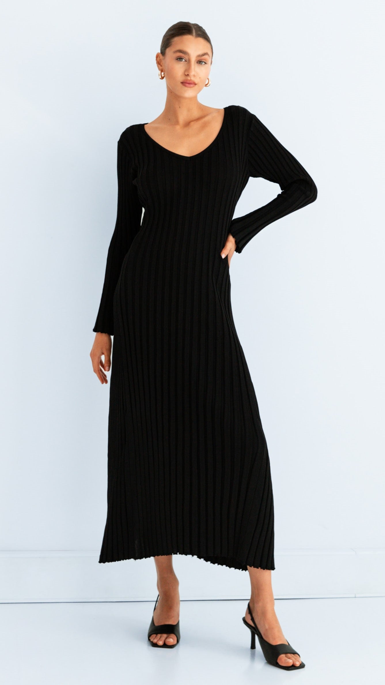 Winslow Maxi Dress - Black - Billy J