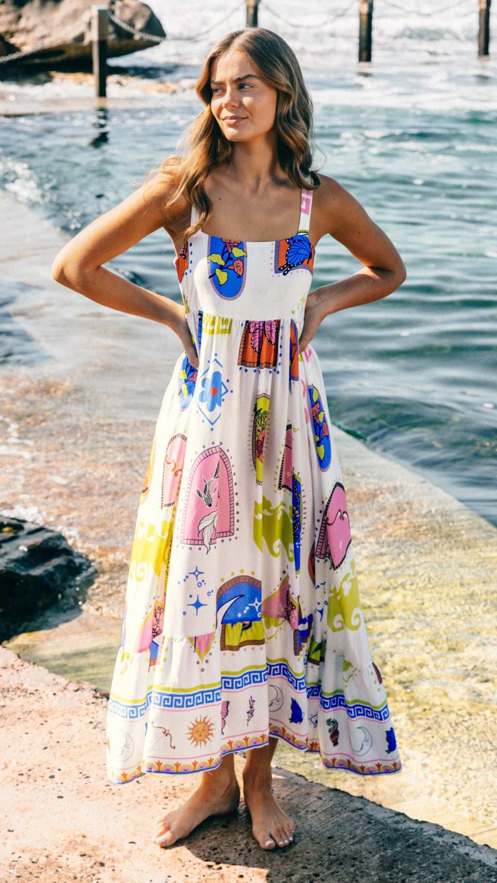 Sylvie Maxi Dress - Sunetta Print - Billy J