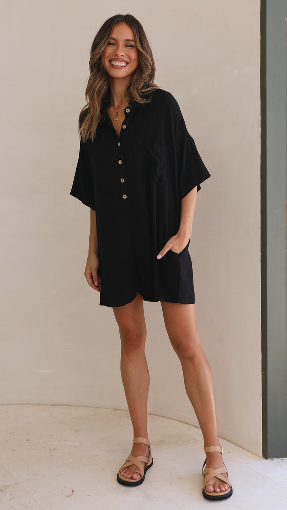 Keely Playsuit - Black - Billy J