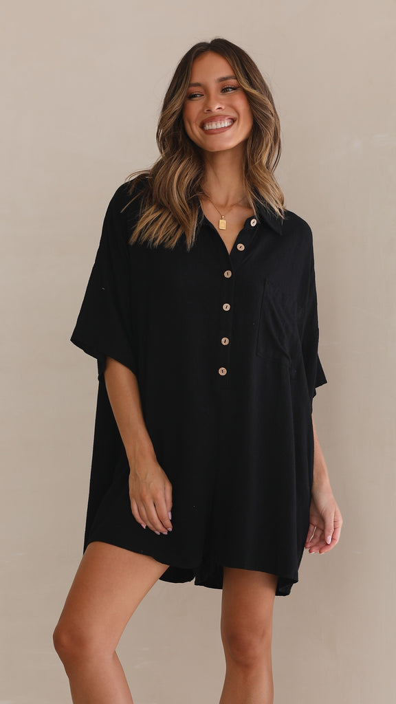 Keely Playsuit - Black - Billy J