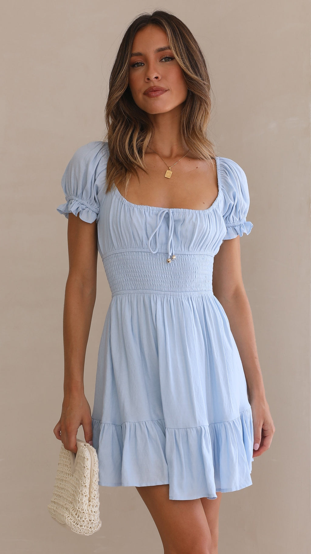 Kori Mini Dress - Blue - Billy J