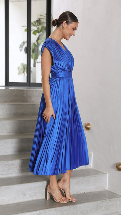 Load image into Gallery viewer, Gina Maxi Dress - Blue - Billy J
