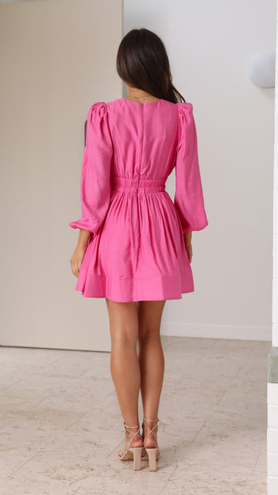 Load image into Gallery viewer, Charlotte Mini Dress - Pink - Billy J
