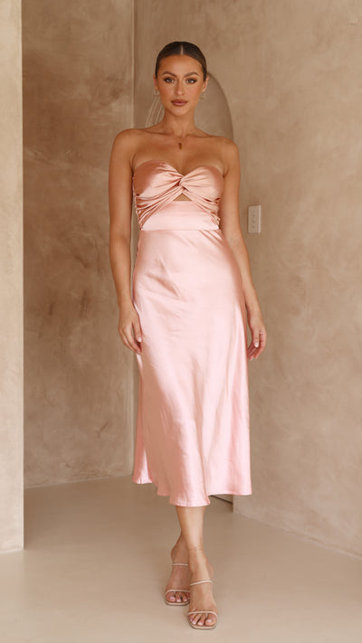 Load image into Gallery viewer, Carmelia Maxi Dress - Salmon/Blush - Billy J
