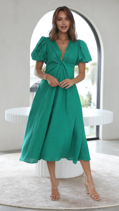 Load image into Gallery viewer, Blaire Midi Dress - Green - Billy J
