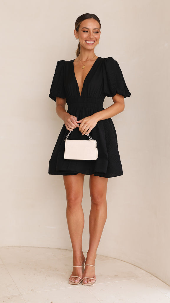 Erin Mini Dress - Black - Billy J