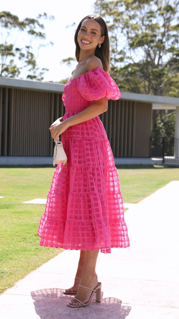 Deemi Maxi Dress - Hot Pink - Billy J