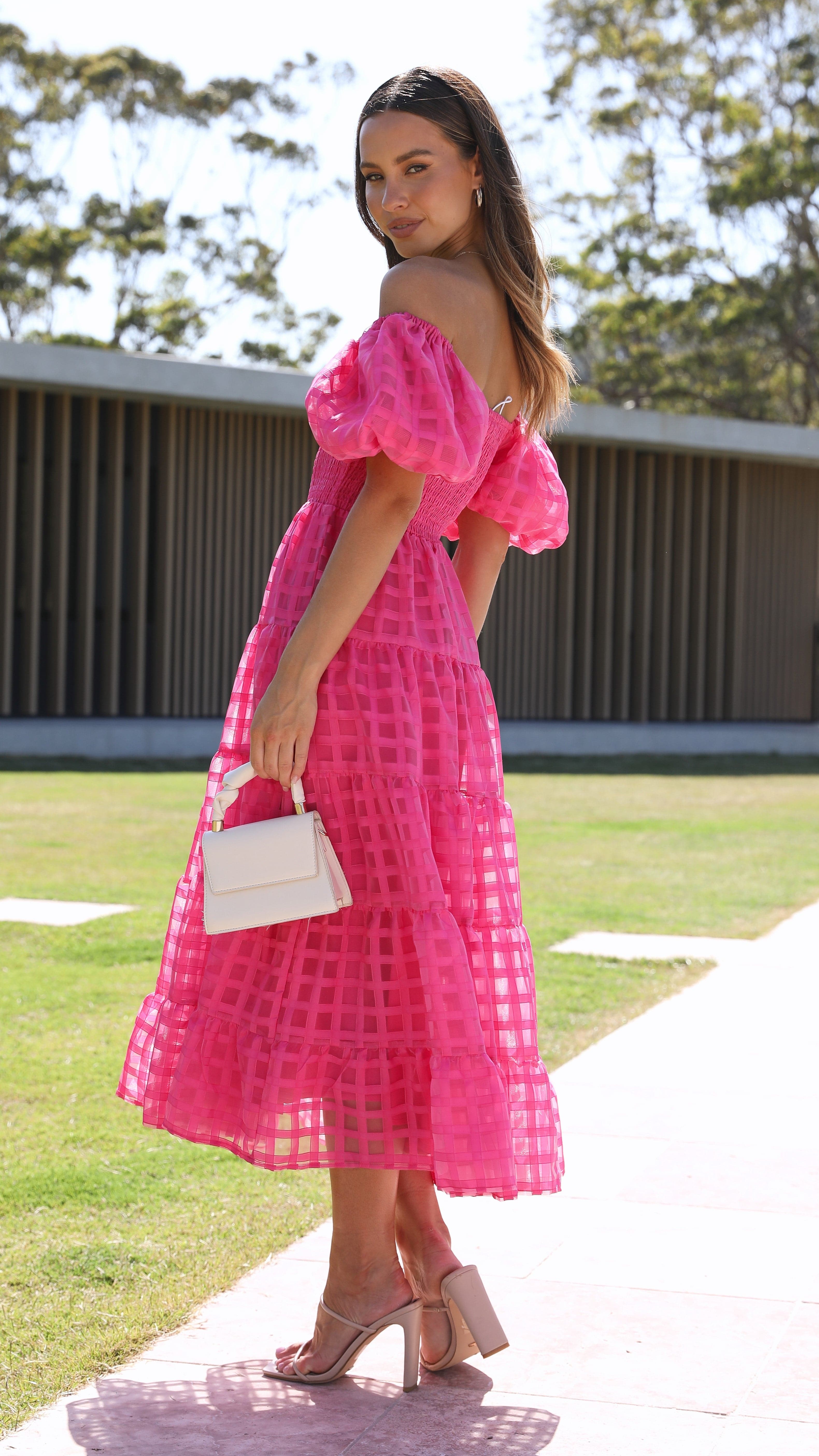 Deemi Maxi Dress - Hot Pink - Billy J