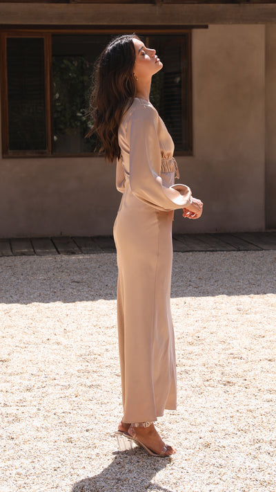 Load image into Gallery viewer, Amara Maxi Dress - Latte - Billy J
